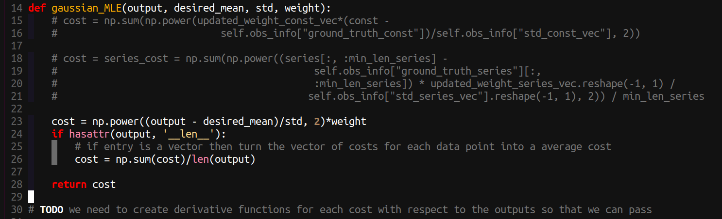 cost func example